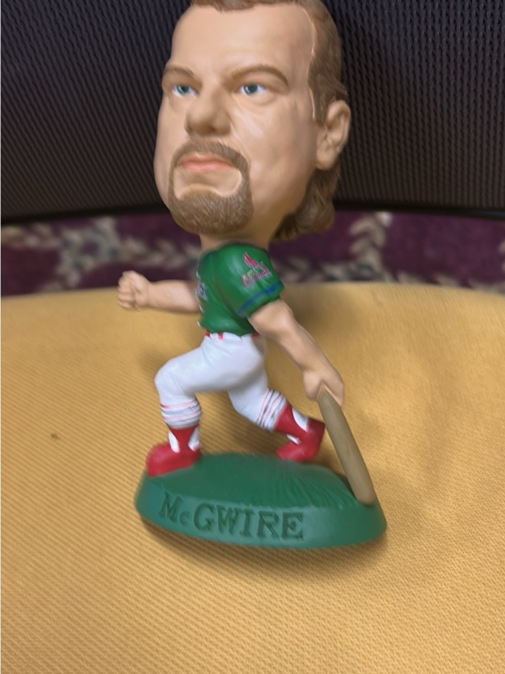 Green Team Baseball Bobblehead Figurine